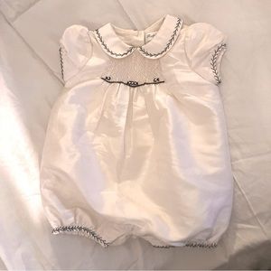 Beautiful baby (non-gender) romper, for fun or an event, Size 3M (generous fit)